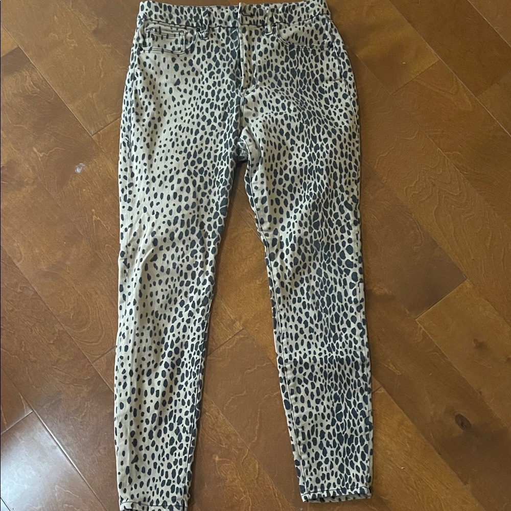 Good American Leopard Print Jumpsuit